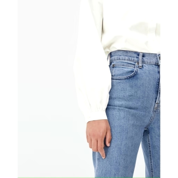 Everlane Shirt Womens White Button Up Organic Cotton Prep Balloon - Picture 15 of 15